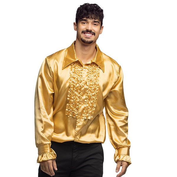 gouden discoblouse