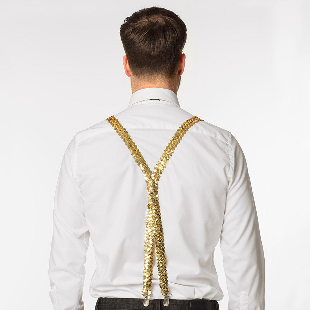 gouden pailletten bretels