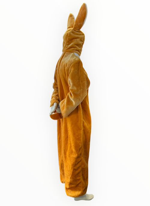 Paashaas kostuum pluche met capuchon