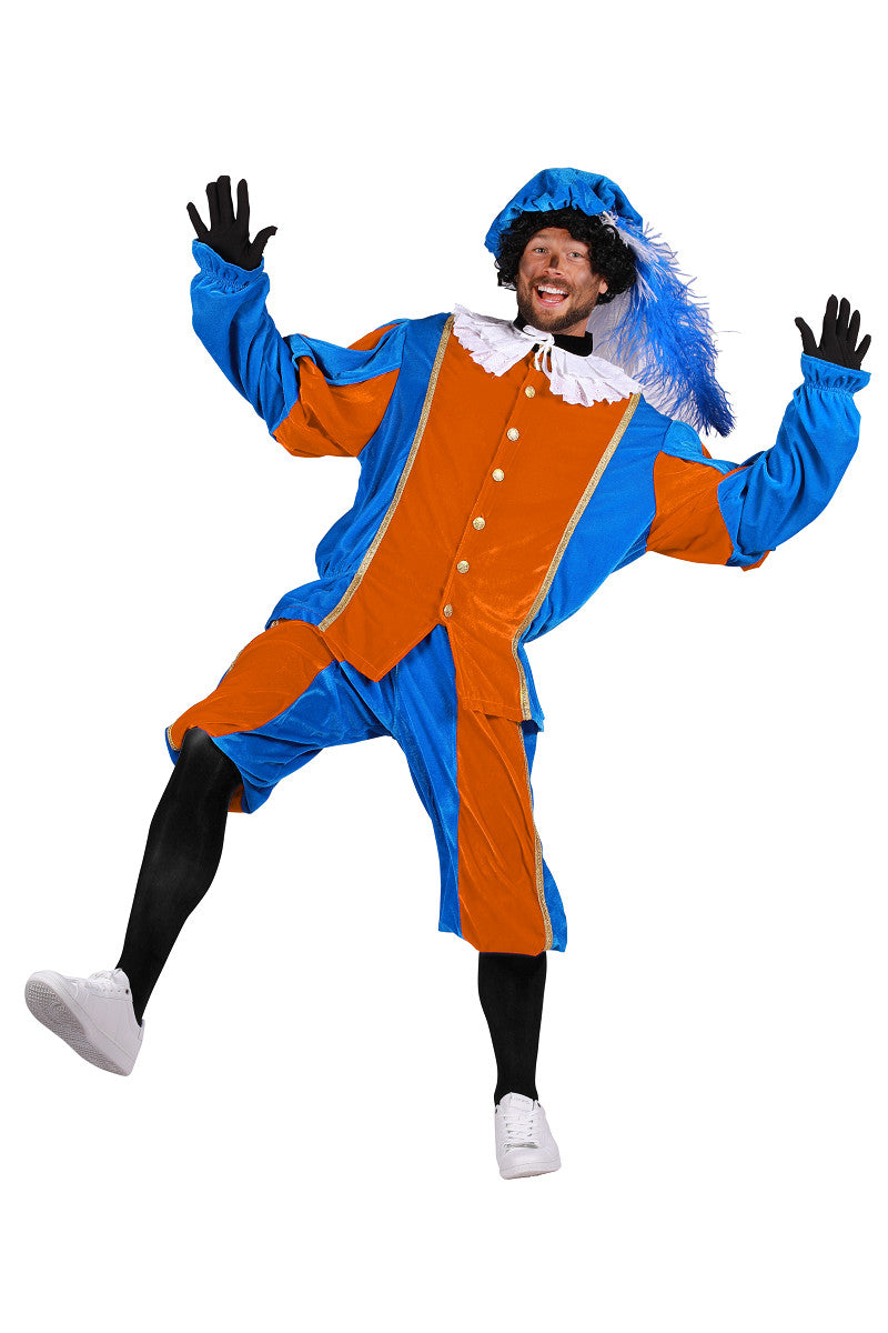 Piet Polyester A Turquoise-Oranje