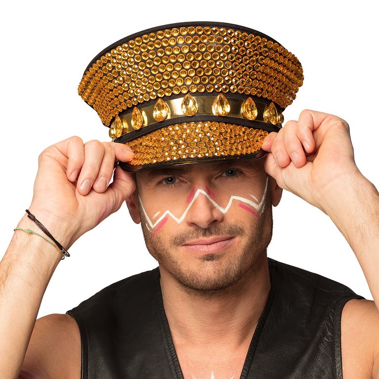 gouden bling pet