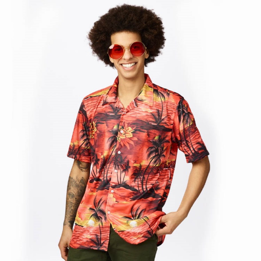 Hawaii Blouse Zomer Rood Toppers