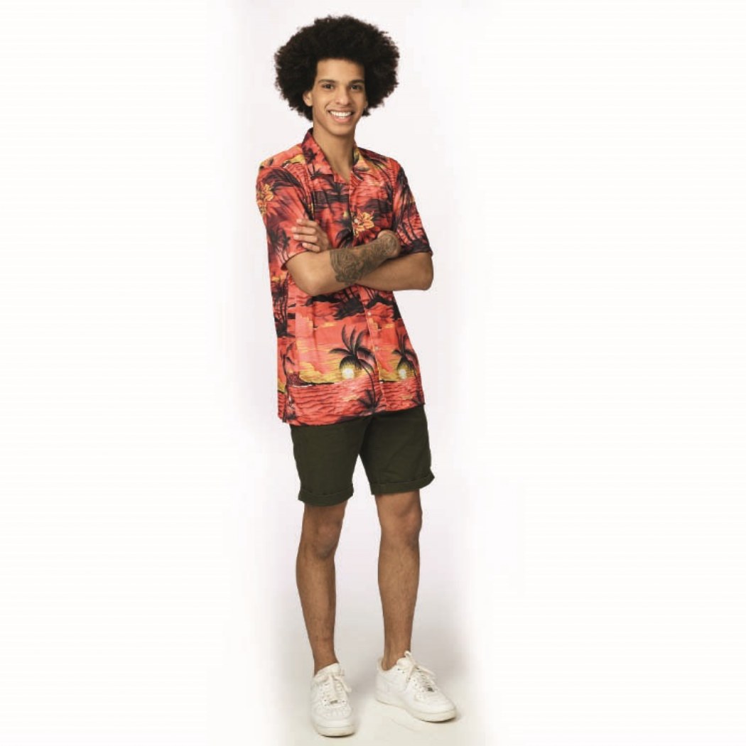 Hawaii Blouse Zomer Rood Toppers