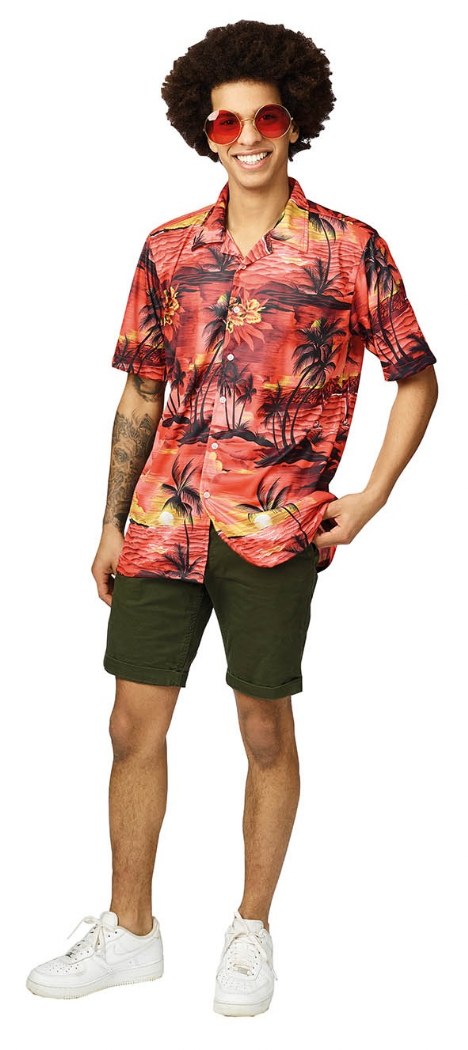Hawaii Blouse Zomer Rood Toppers