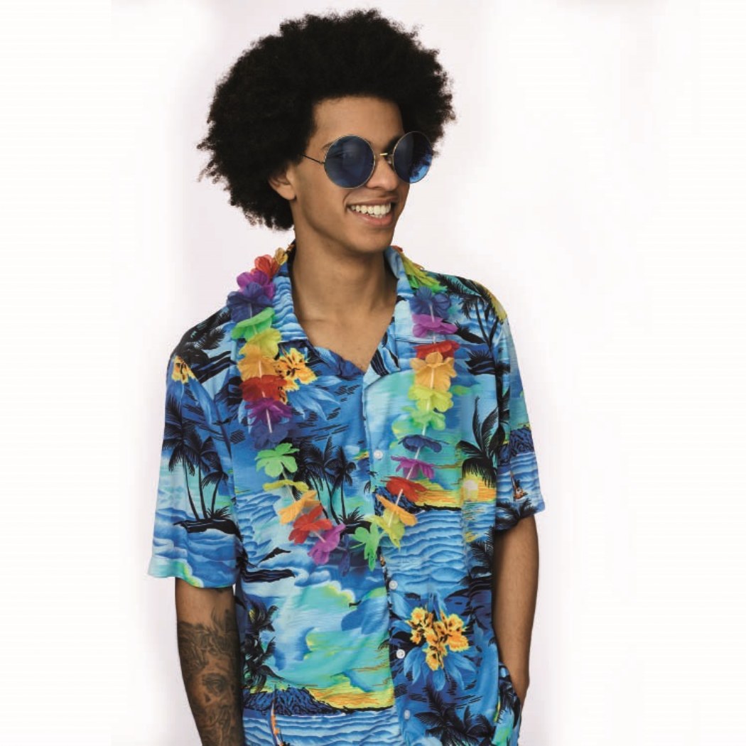 Hawaii Blouse Zomer Blauw Toppers
