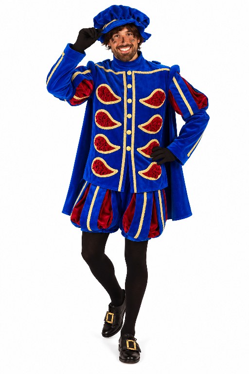 Piet deluxe Formentera Blauw Rood