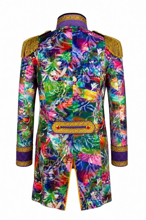 Jas Heer Metelic Flower Paars