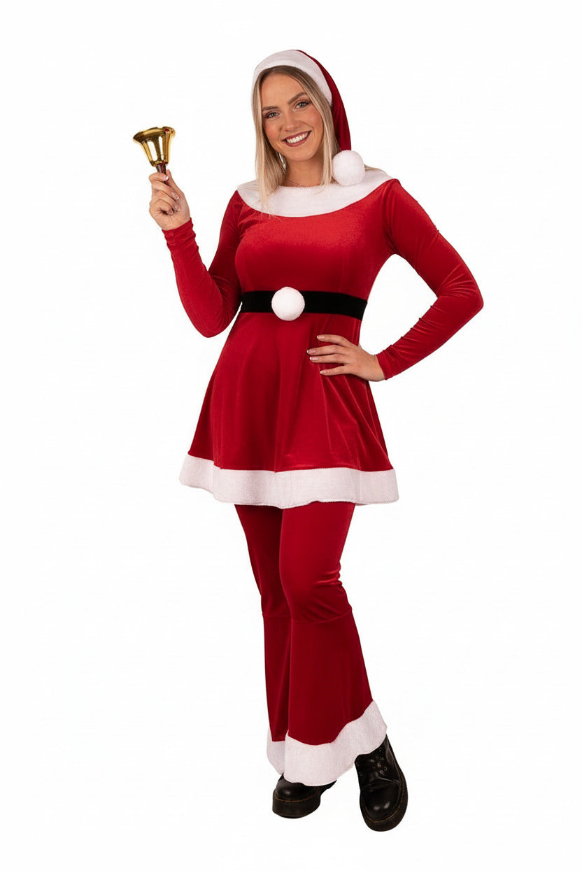 Kerstvrouw kostuum rood