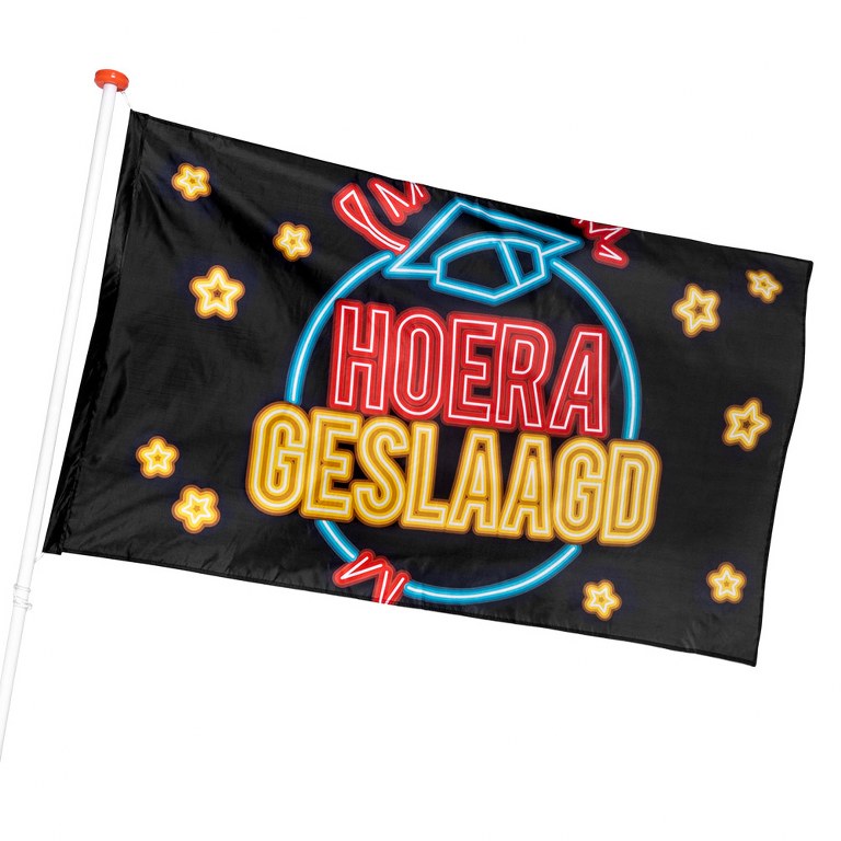 geslaagd vlag groot