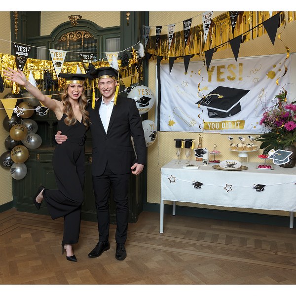 Vlaggenlijn 'YES YOU DID IT' | 6 Meter | 30x20 cm