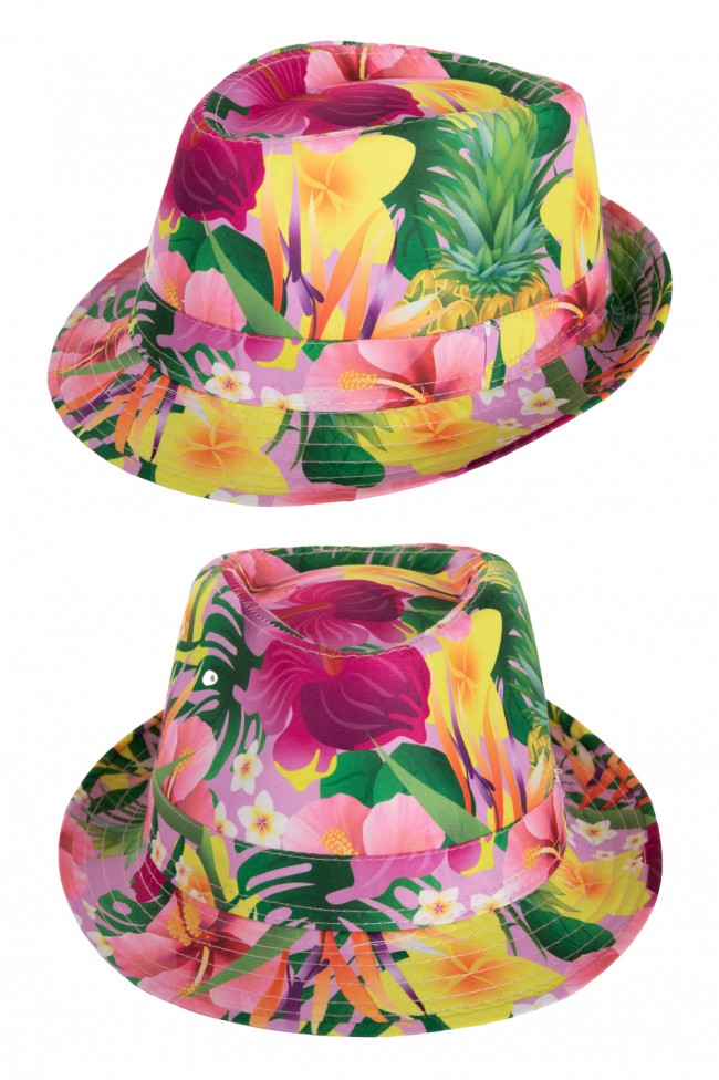 Zomer Tropical Hoedje Pink