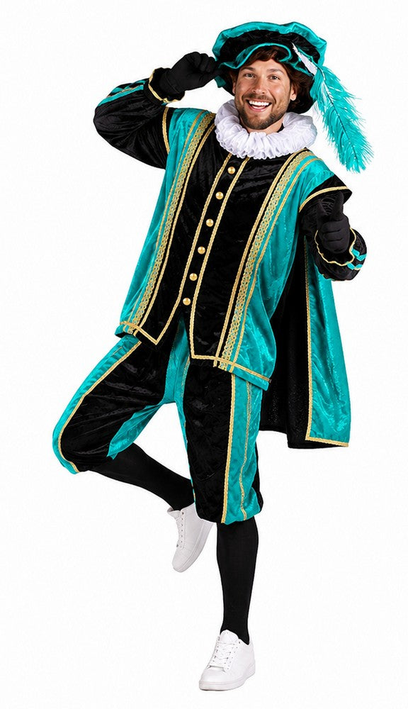 Pietenpak Bilbao met Cape Turquoise-Zwart