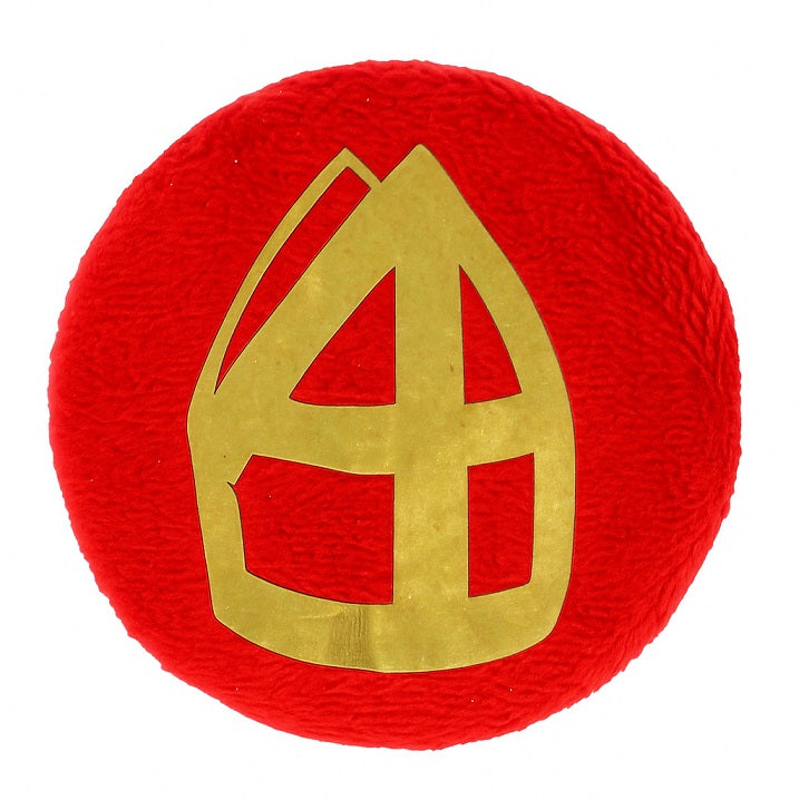 baretspeld mijterbutton rood