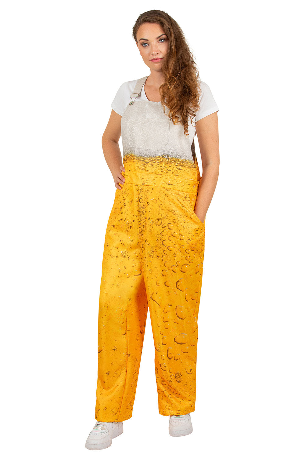 tuinbroek bierprint dames