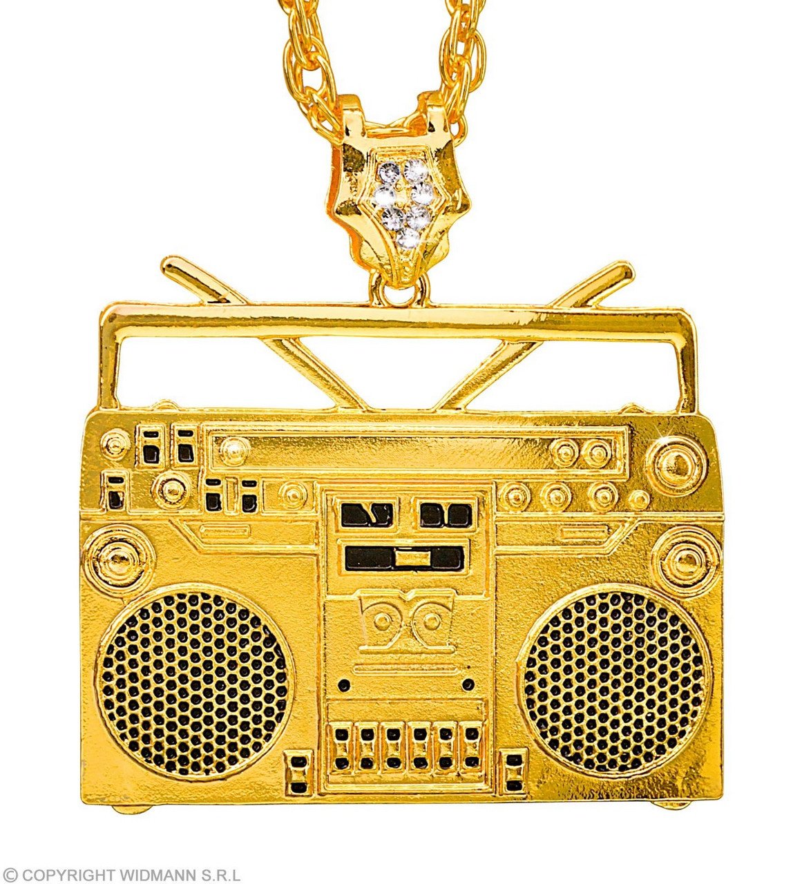 Ketting Radio Goud | Gettoblaster Ketting 75cm