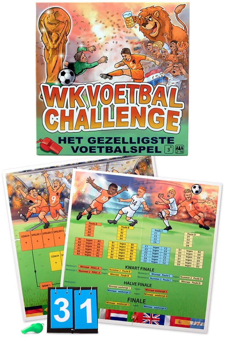 Voetbal kennis spel oranje bordspel
