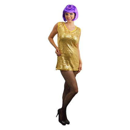 Glitter Pailletten jurkje goud
