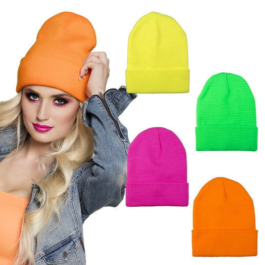 Beanie neon kleuren