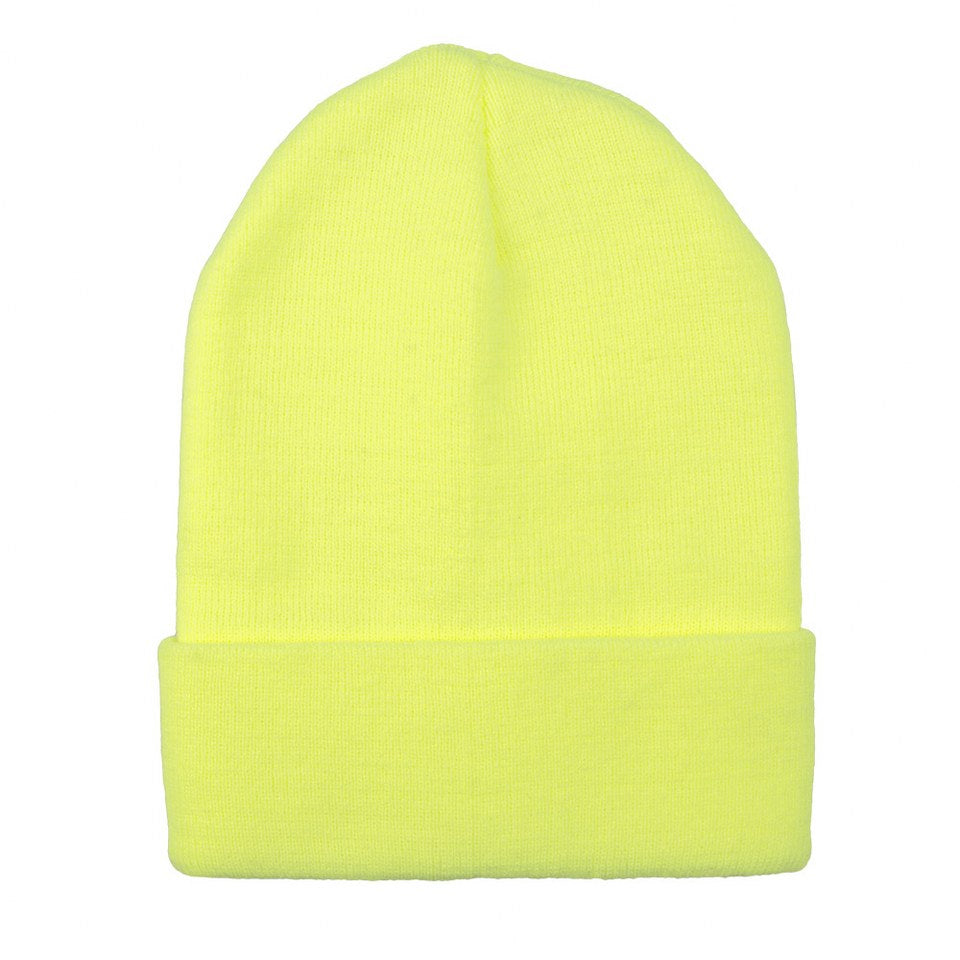beanie neon geel