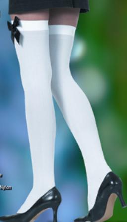 witte kousen strikje