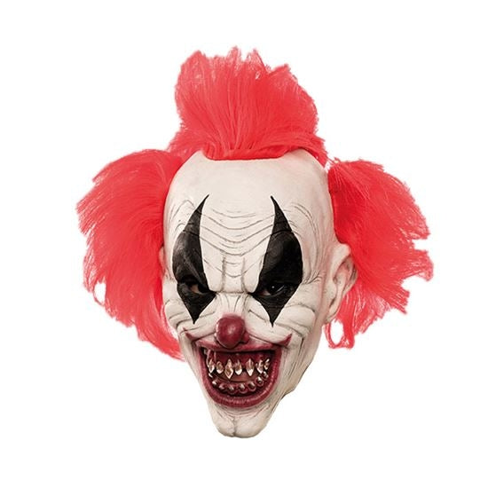 Masker duivelse clown met punk haar