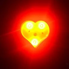 rode knipperende hartjes lichtgevend