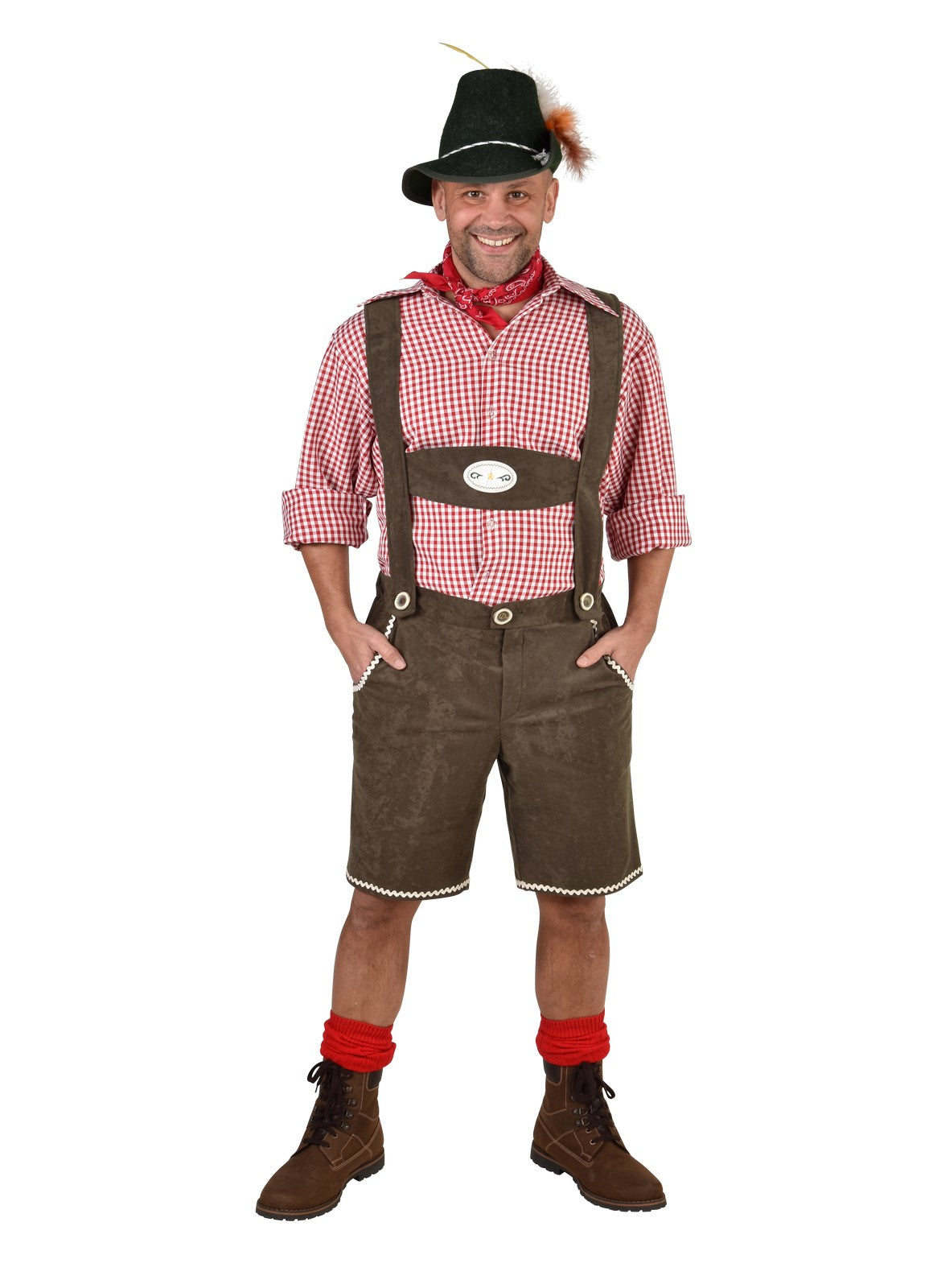 Korte Tiroler Broek met zakken