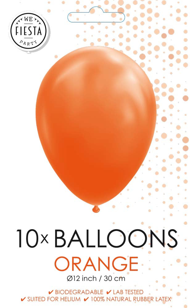 Oranje ballonnen 30cm per 10