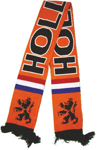Holland shawl oranje gebreid