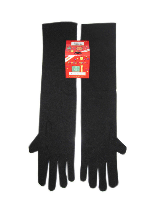 lange zwarte handschoenen