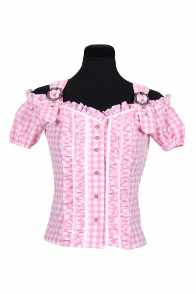 Oktoberfeest blouse roze