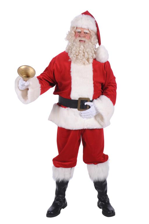 Kerstmankostuum luxe polyester