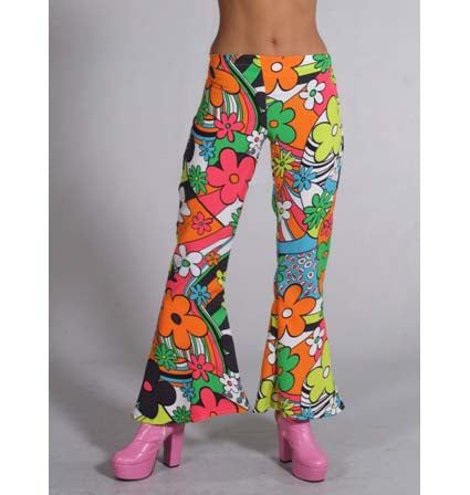 broek flower power dames