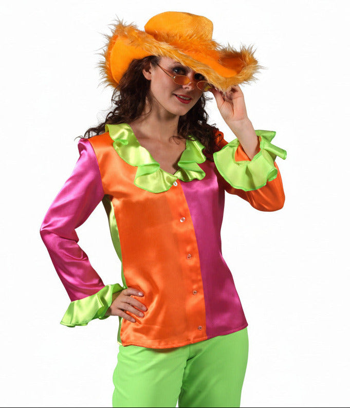 blouse disco kleurig