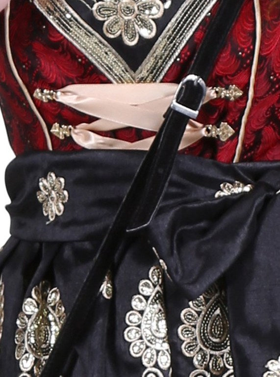 Luxe Dirndl jurk Brokaat