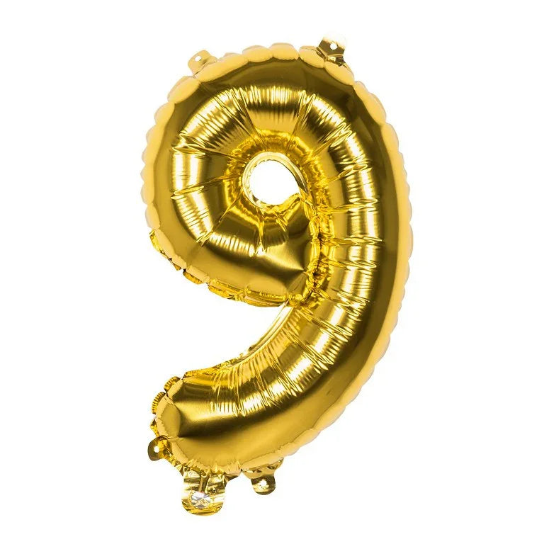 Folieballon Goud 9 - 36 cm
