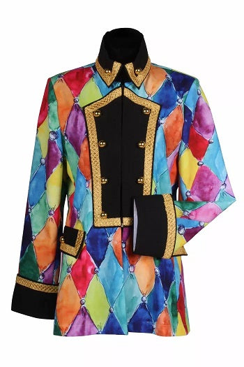 Jas print dame Coloured Mix van kleuren