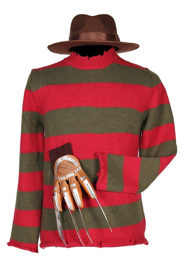 Freddy Kruger trui hoed en handschoen