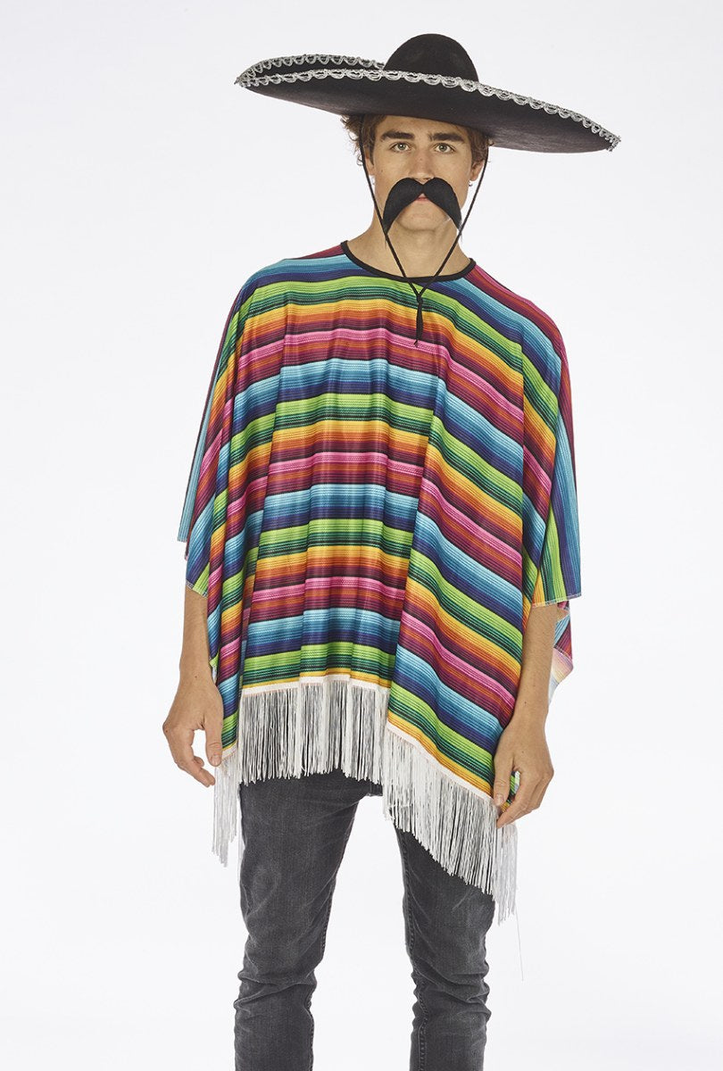 kleurige poncho