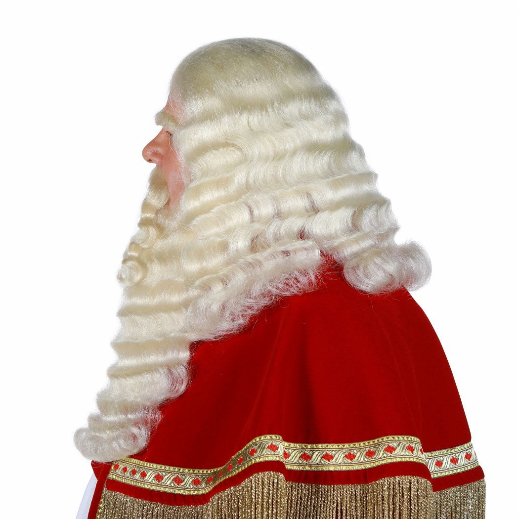 Sinterklaas baard en pruik yak haar