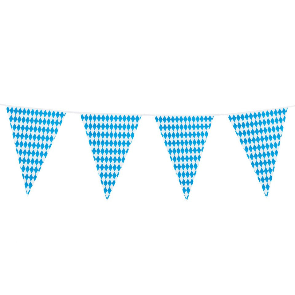 vlaggenlijn oktoberfeest blauw wit