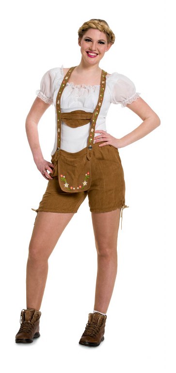 Lederhose dames bruin