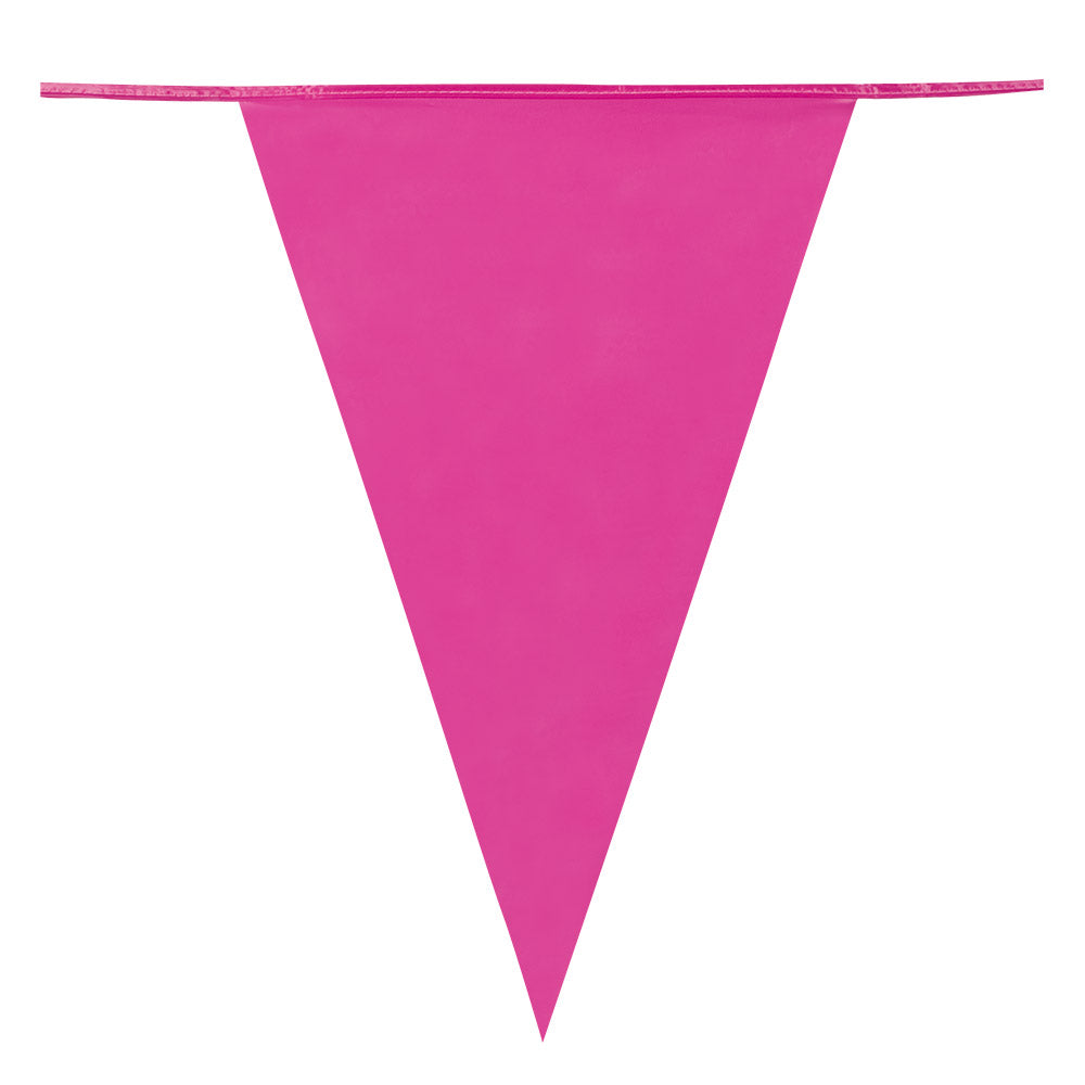 vlaggenlijn roze puntvlaggen