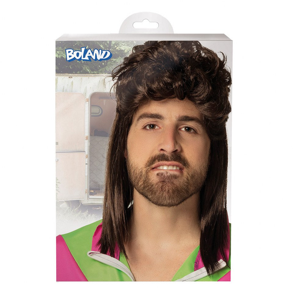 Pruik Larry bruin