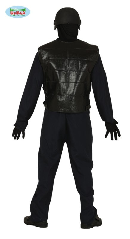 Swat kostuum achterkant