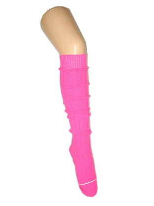 Kniekousen roze lang