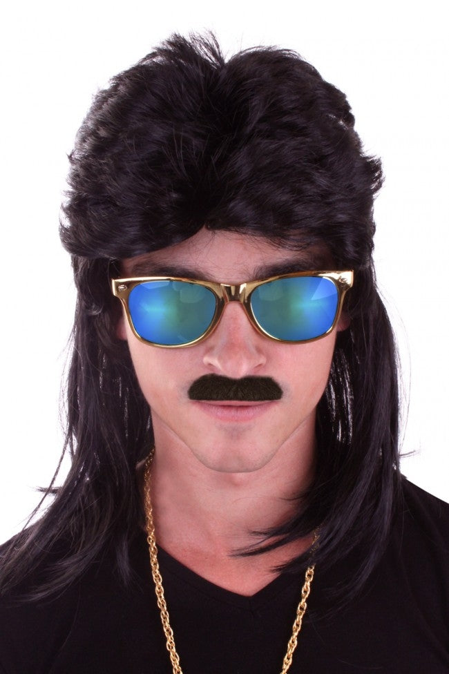 Pruik me matje zwart