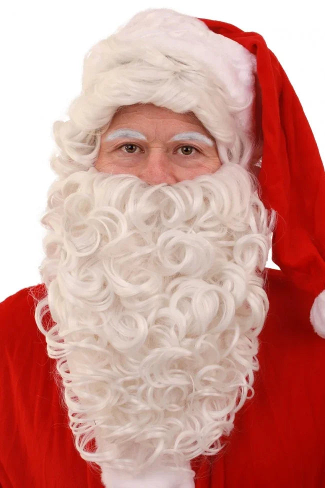 Kerstman baard en pruik set