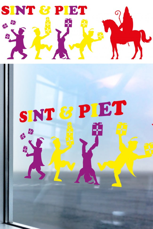 Sinterklaas decoratie raamstickers