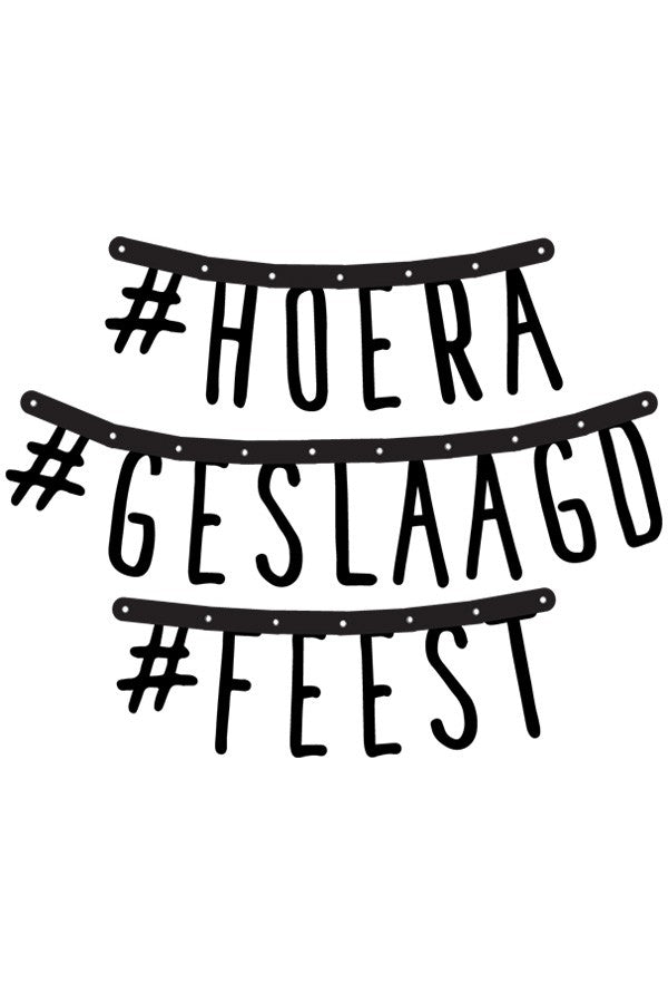 hoera geslaagd feest